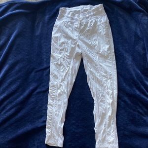 White Lululemon Dance joggers